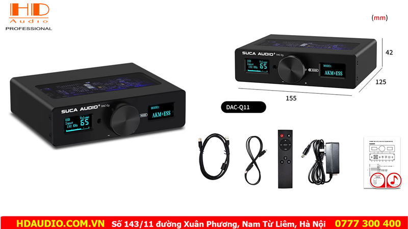 Suca Q11 – DAC giải mã chạy 2 chip AKM & ESS độc nhất giá dưới 4 triệu đồng 